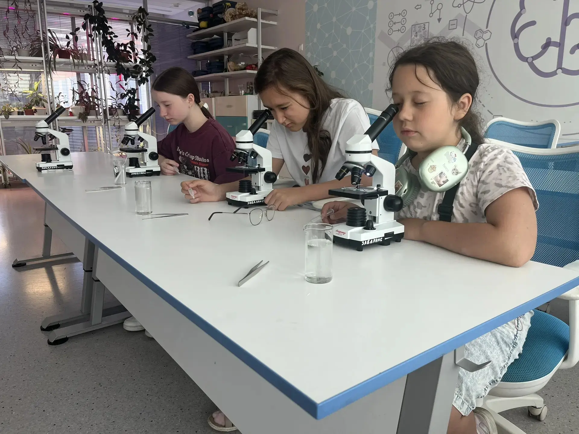 🔬 С радостью сообщаем, что мы успешно провели мастер-класс «Мир под микроскопом» для юных исследова