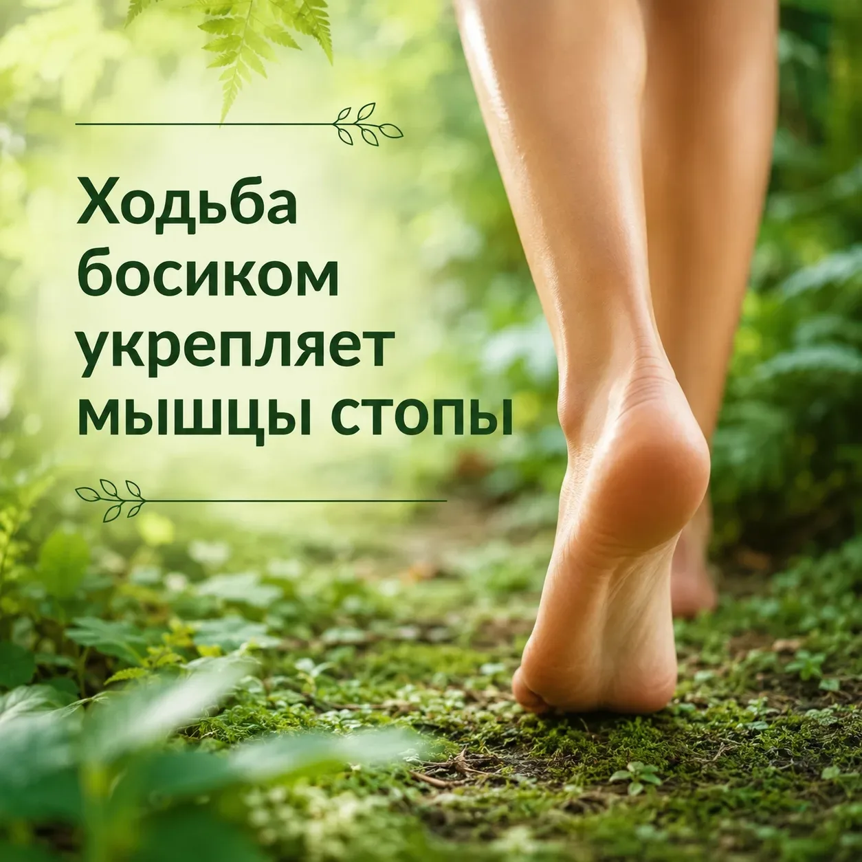 🌱 Босиком ходить действительно очень полезно! Это нам дает новые тактильные ощущения, заставляет ра