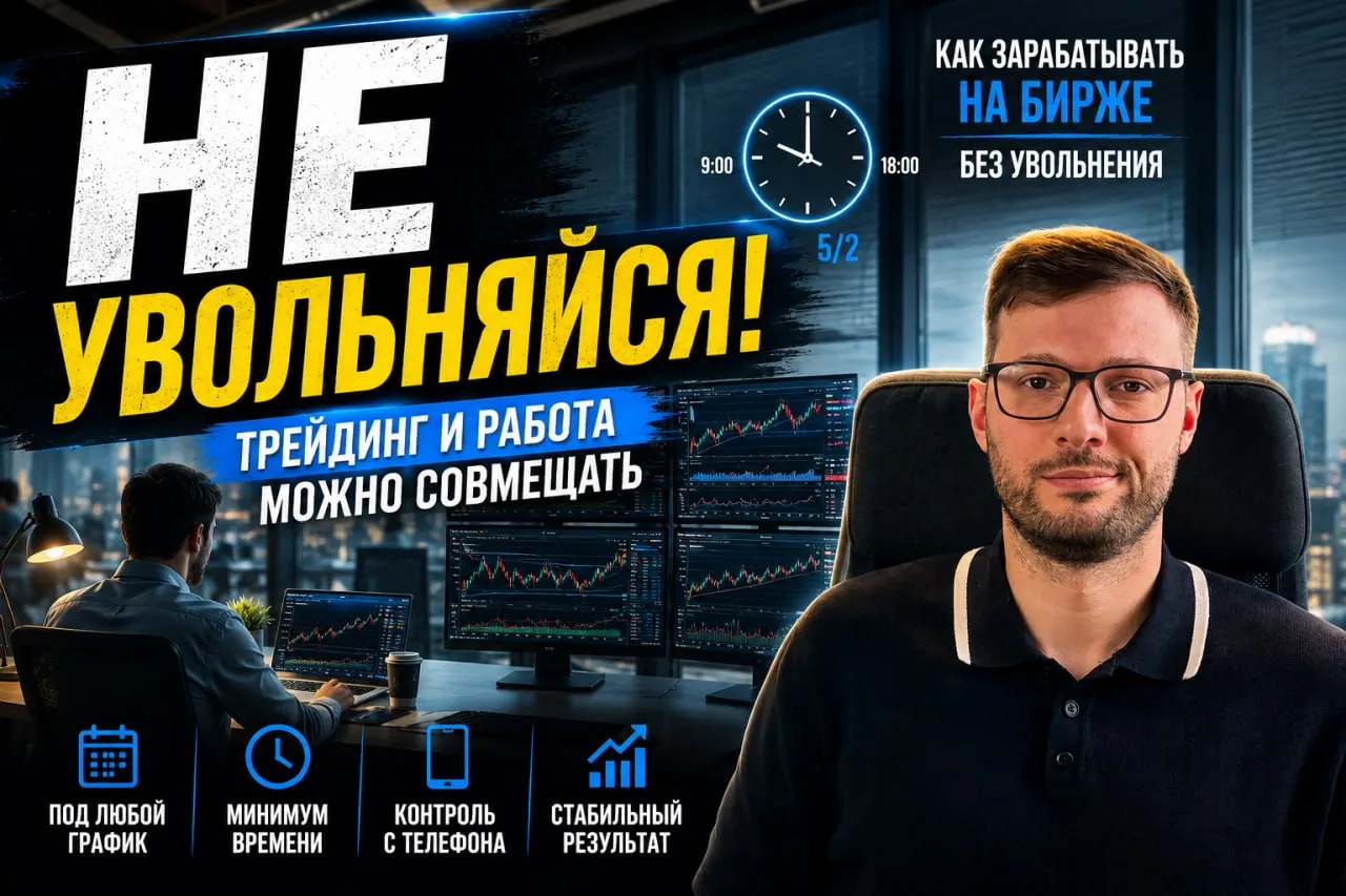 🎞 Один из самых часто задаваемых вопросов: 
«Можно ли зарабатывать на бирже, не увольняясь с работы