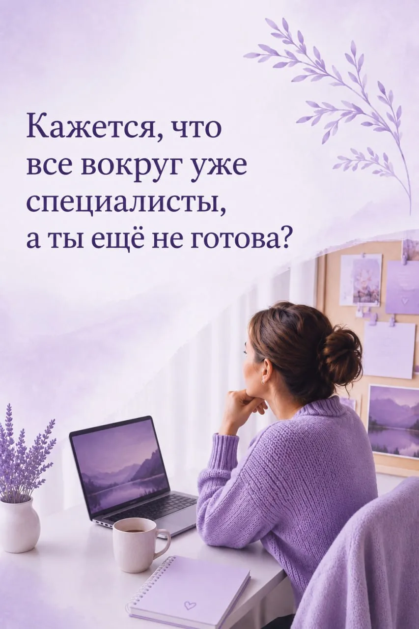 Кажется, что все вокруг уже специалисты, а ты ещё не готова? 

И поэтому ты покупаешь очередной курс
