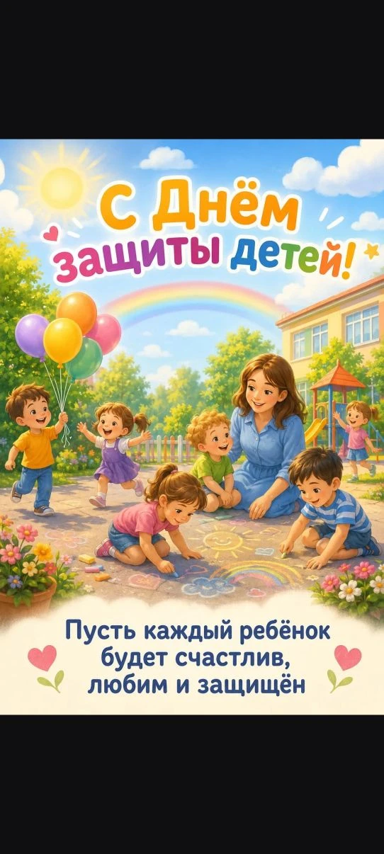 🌼 Дорогие родители и коллеги!

Поздравляем вас с Международным днём защиты детей!

Детство — это вр
