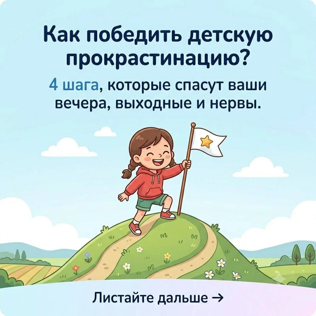 «Я сделаю потом!»: почему дети прокрастинируют? ⏳

На часах одиннадцать вечера. В доме наконец-то до
