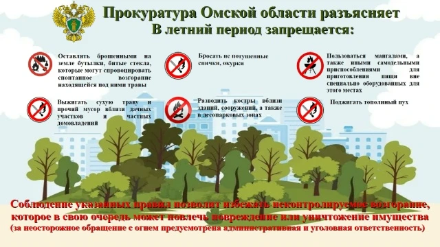 «О ПРОТИВОПОЖАРНОЙ БЕЗОПАСНОСТИ В ЛЕТНИЙ ПЕРИОД !»
Уголовным законом предусмотрена ответственность з
