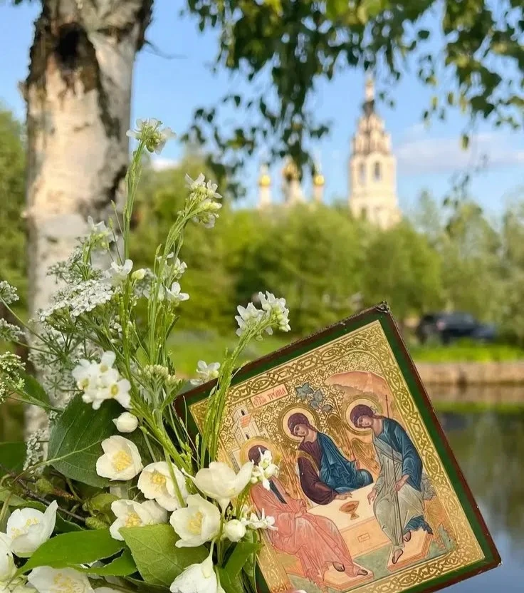 Матушка, сестры, всех с праздником Святой Троицы, с Днём рождения Церкви Христовой! 🌹☘🌹☘🌹☘