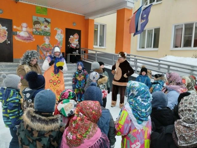 🍯🥞☀В нашем детском саду прошло развлечение «Гуляй масленица!». Это развлечение ежегодно проводится