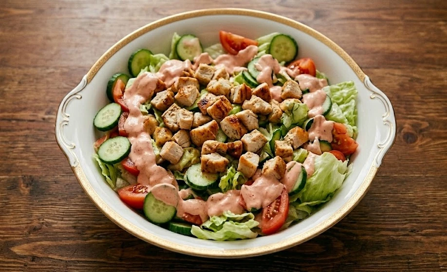 🥗 Недавно приготовила салат, который теперь просят делать снова и снова. Сочная курочка, свежие ово