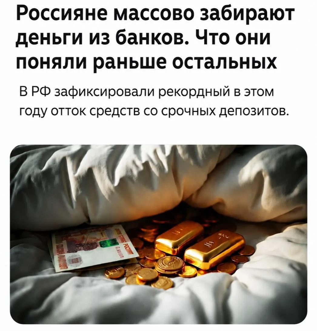 Россияне продолжают выносить деньги из банков. С 1 по 29 июля было снято 595,5 млрд рублей, что на 3