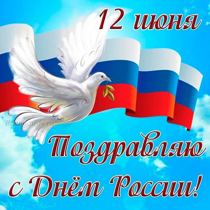 Поздравляю с великим праздником — Днем России! Пусть здесь каждого ждет успех и процветание. Пусть н
