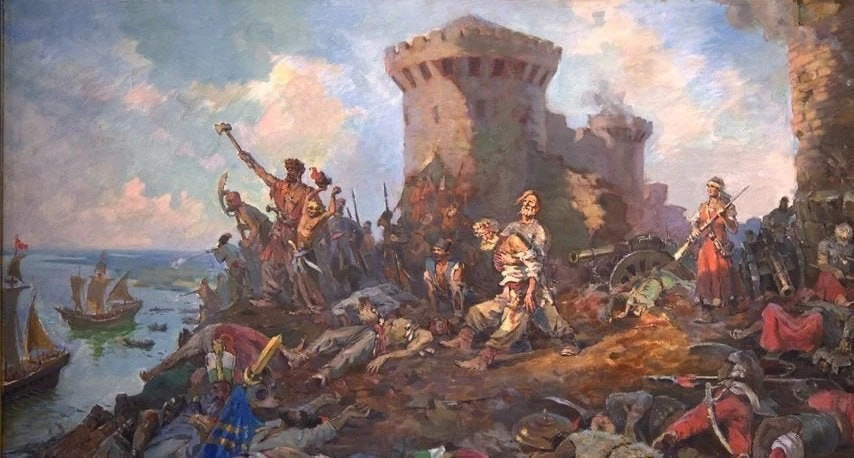 20 июня 

1637 
Донские казаки взяли турецкую крепость Азов. 
Героически удерживали ее 5 лет – «Азов