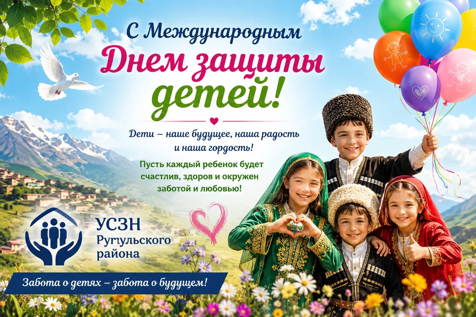 Уважаемые жители Рутульского района! Дорогие дети и родители!

Коллектив Управления социальной защит