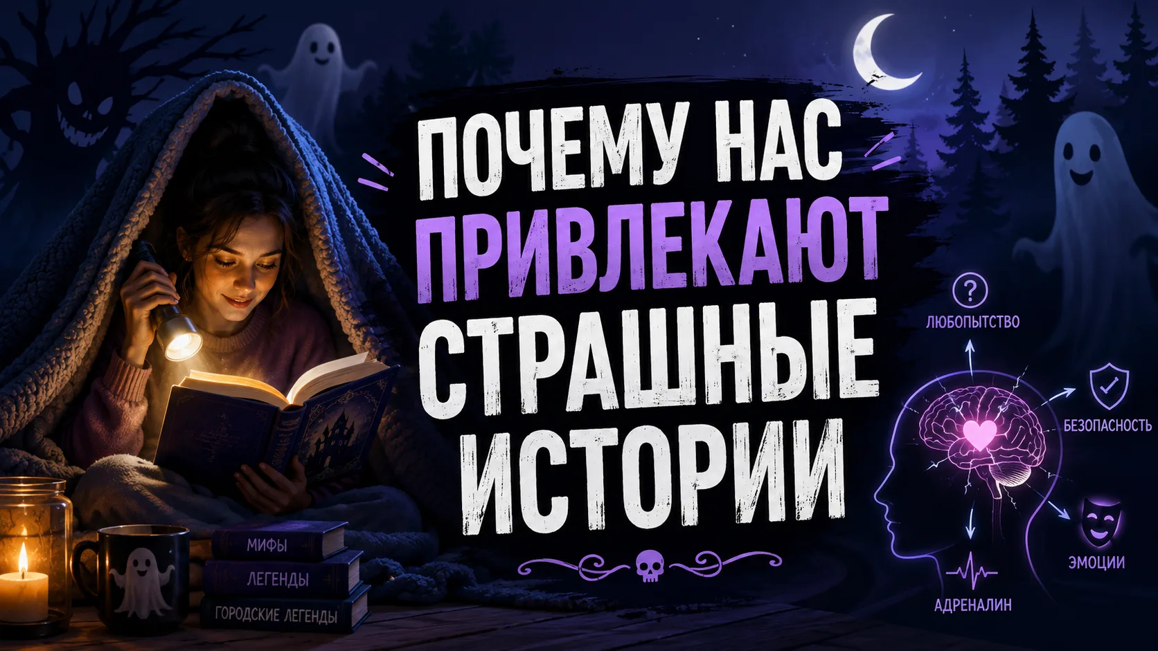 Почему нас привлекают страшные истории?

Учёные объясняют это мотивом «оборонительной бдительности»: