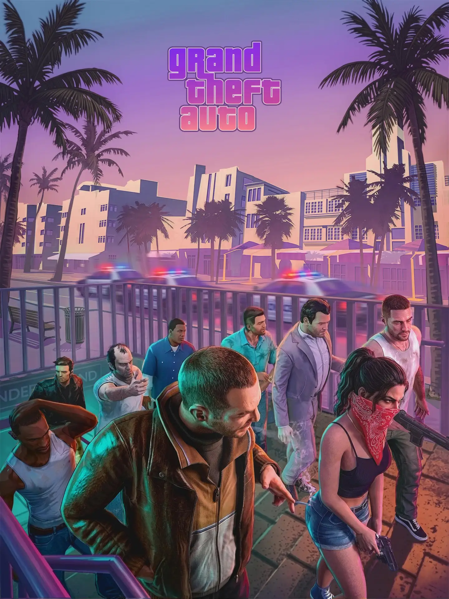 Главные герои серии Grand Theft Auto – от GTA III до GTA VI

На арте представлены: Клод, Томми Версе