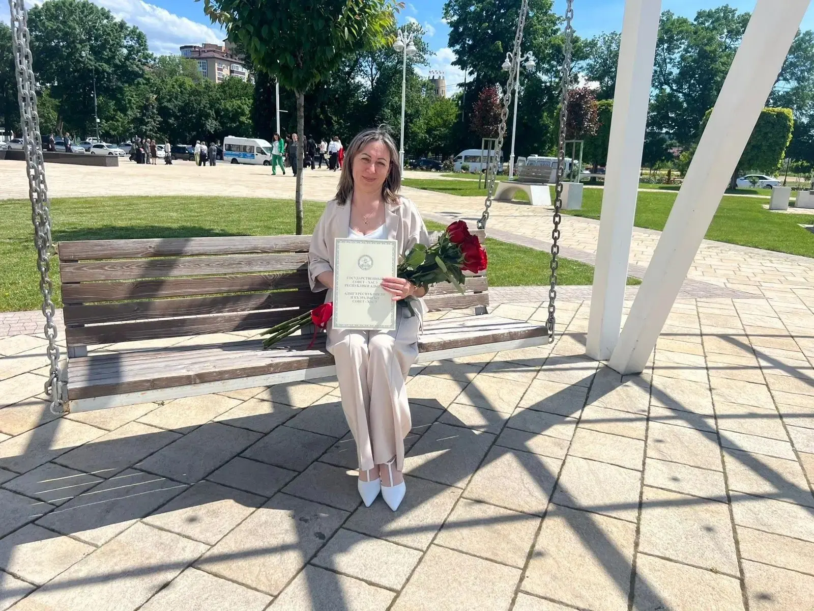 В Майкопе состоялось торжественное мероприятие, посвящённое Дню социального работника. 💫⠀
⠀
Среди н