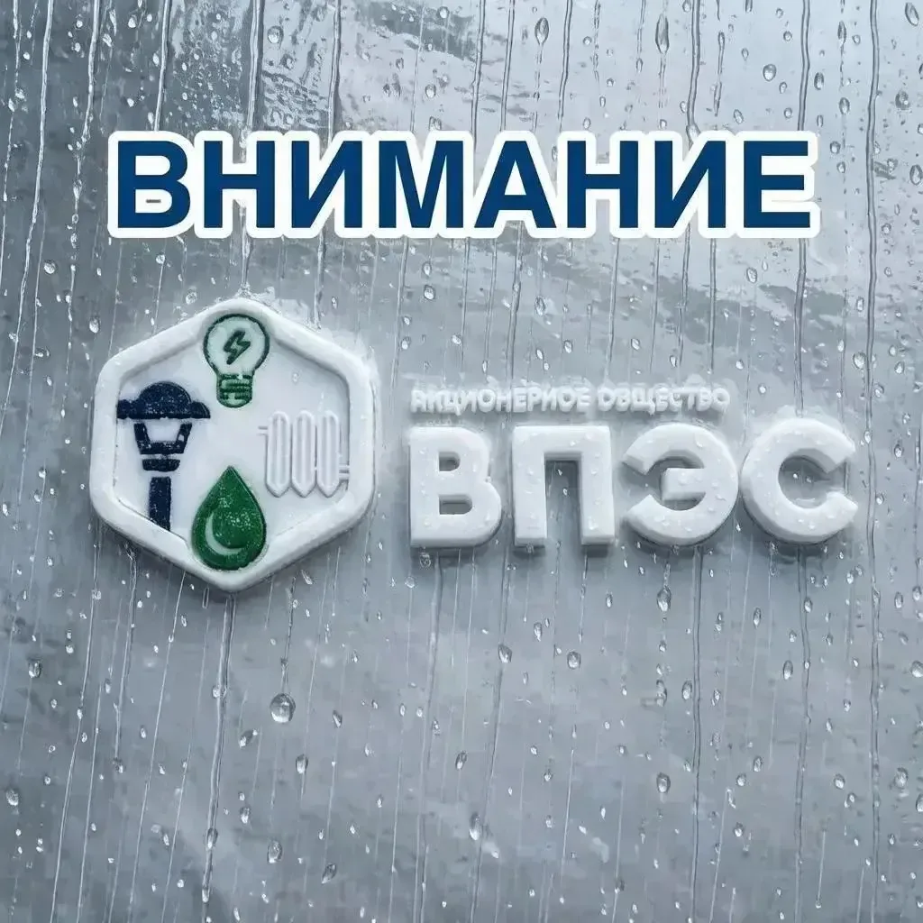 📢 Уважаемые жители и гости города!

АО «ВПЭС» вводит режим повышенной готовности в связи с ухудшени