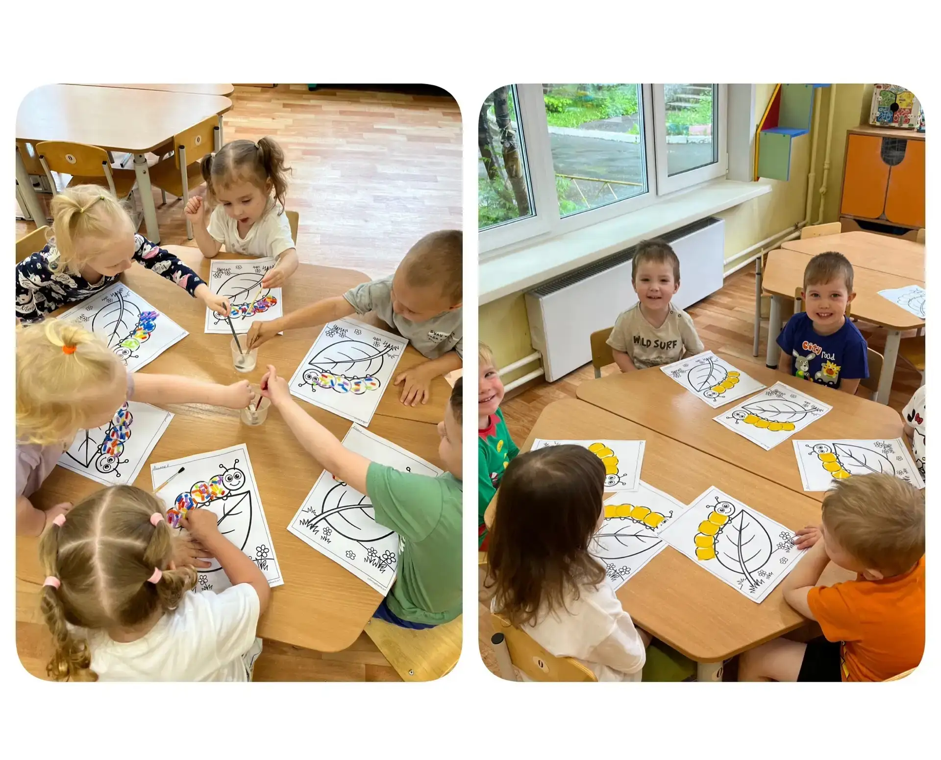 Маленькие шедевры от наших малышей! 🎨🍃

Сегодня ребята из 9 группы примерили на себя роль настоящи