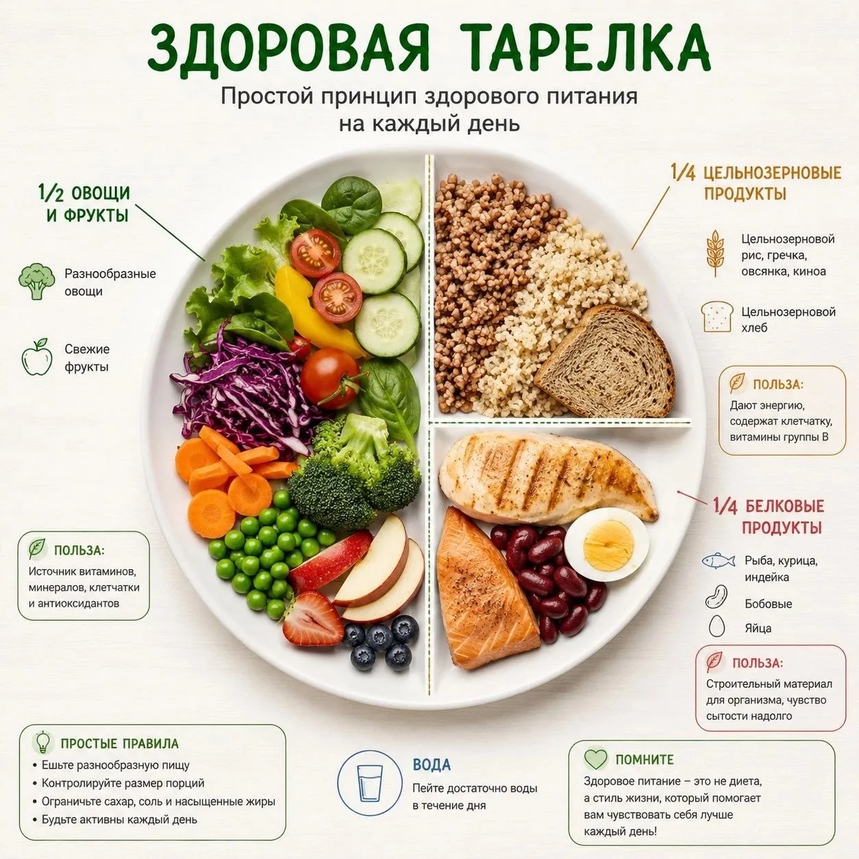 🍽️ Что такое «здоровая тарелка» и почему это не скучно? 
— Расскажет отряд направления помощник инс