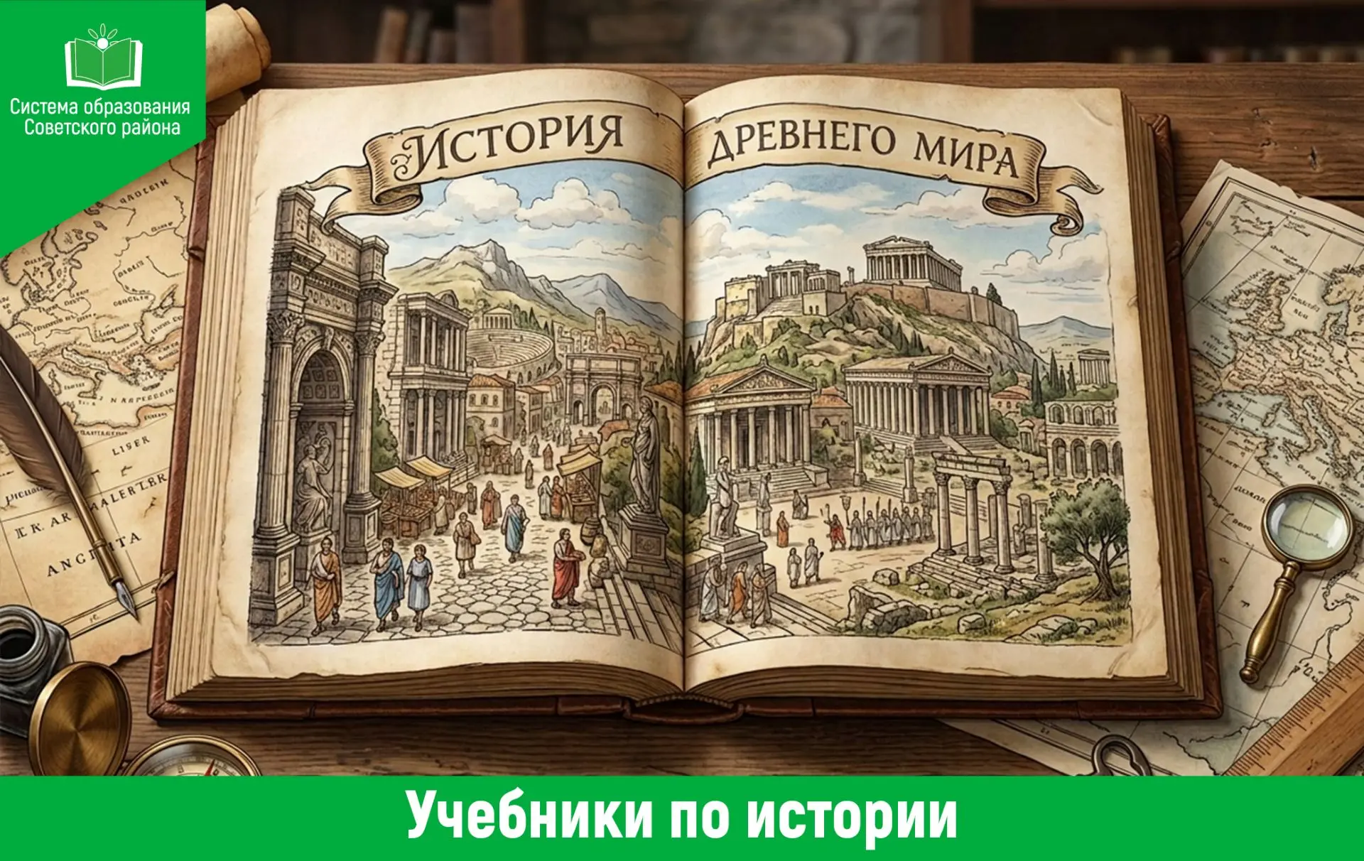 ✅ В Советский район поступило 974 экземпляра учебников по истории на сумму более 230 тысяч рублей.

