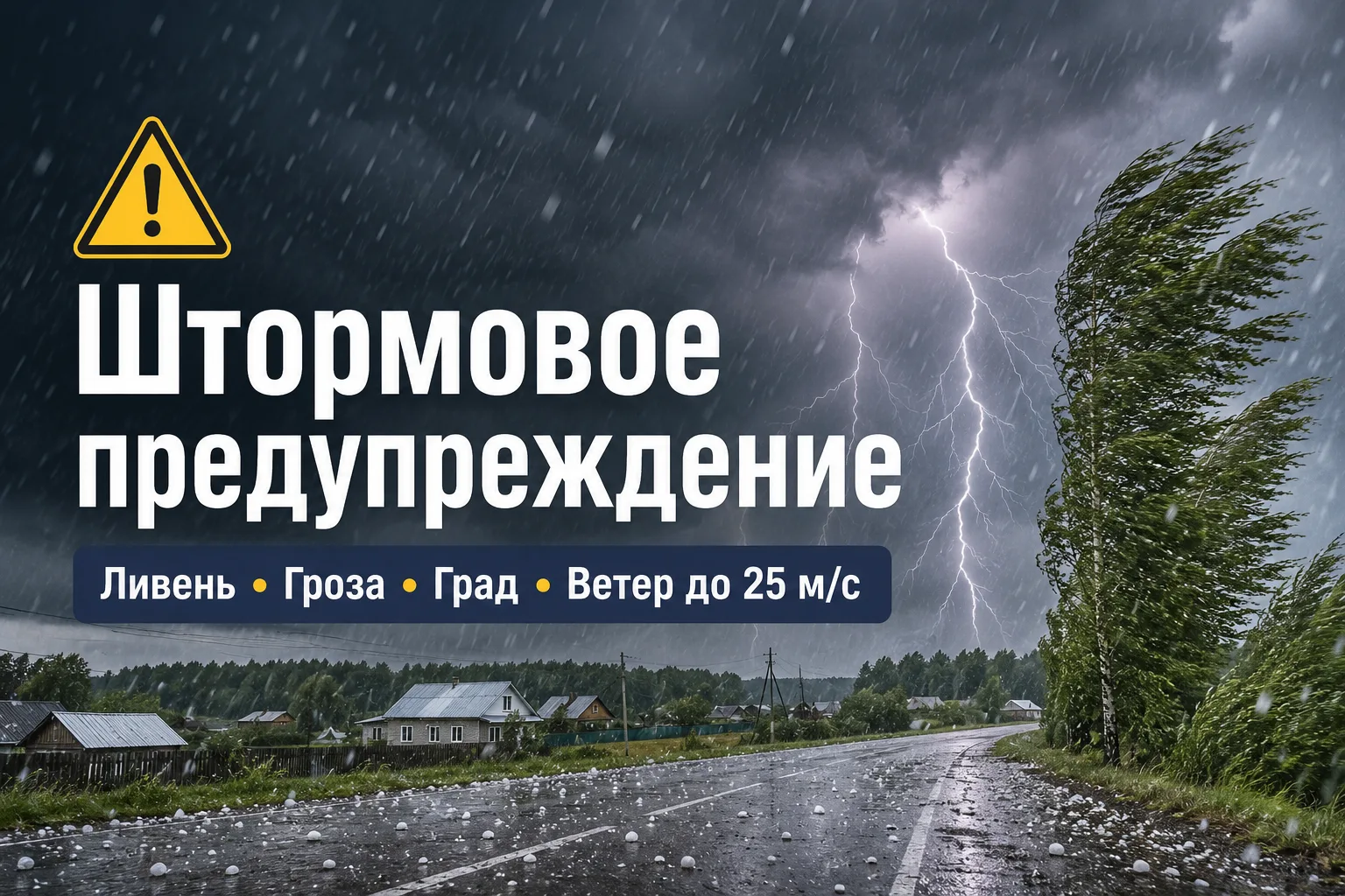 ⚠ Штормовое предупреждение
 
По информации Обь-Иртышского УГМС, в ближайший час с сохранением до кон