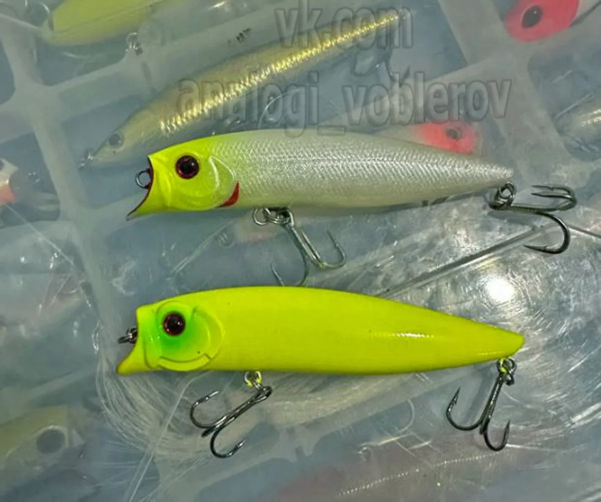 Копия - Tsuribito Jerk POP 90F

(от Fishinapot) (90мм / 11гр.) - Плавающий подповерхностник, рыскает