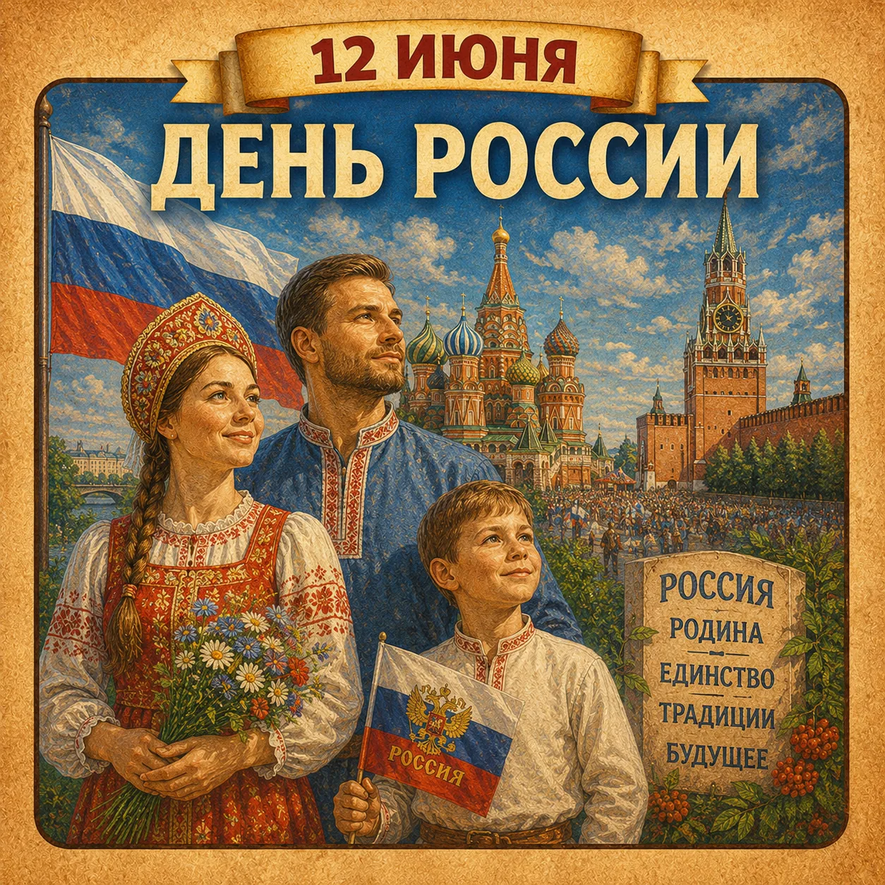 🇷🇺12 июня - День России

До 2002 года он именовался как День принятия Декларации о государственном