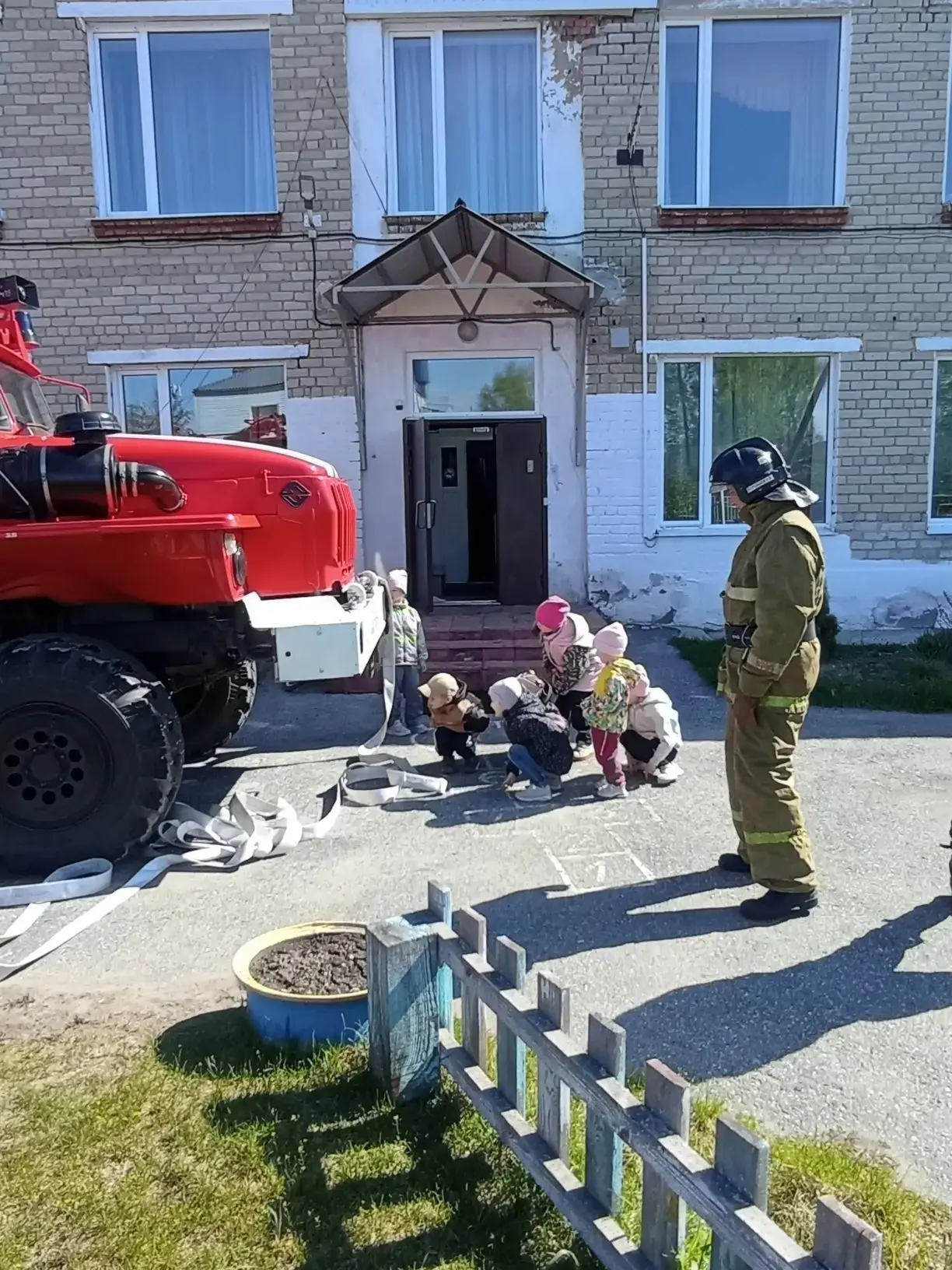 🚒С целью отработки действий при угрозе и возникновении пожара проведена учебная тренировка по эваку