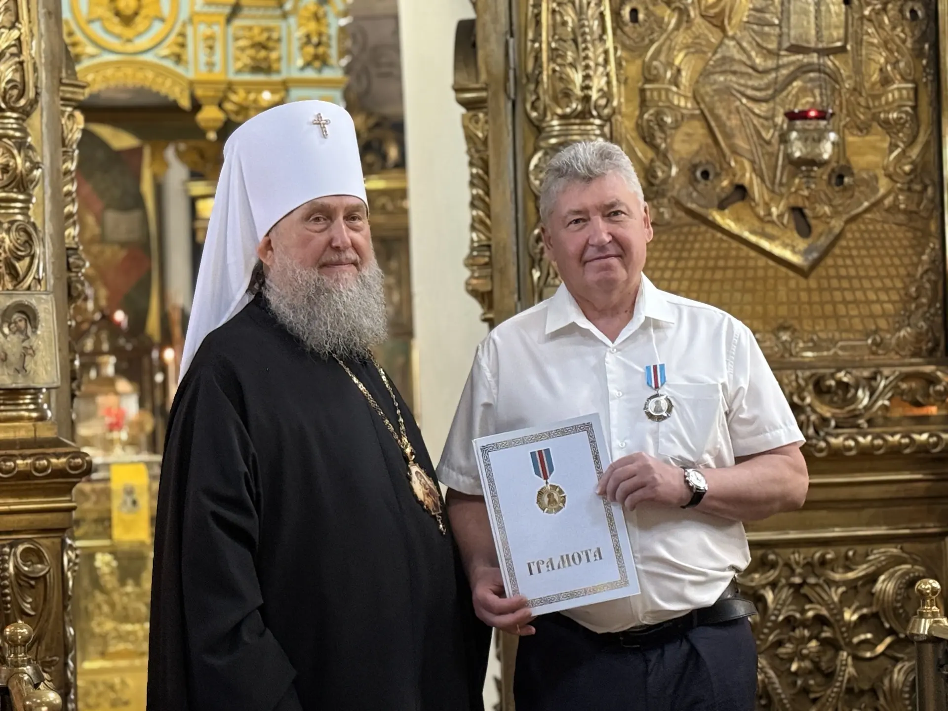 Глава Православной Церкви Казахстана - митрополит Астанайский и Казахстанский Александр посетил Кост