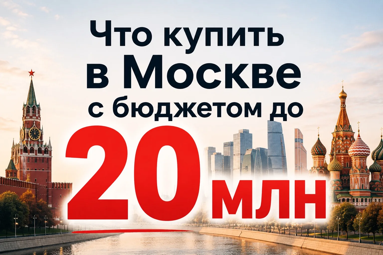 Что купить в Москве в бюджете до 20 млн?

Высылаю подборку наиболее интересных проектов. Большинство