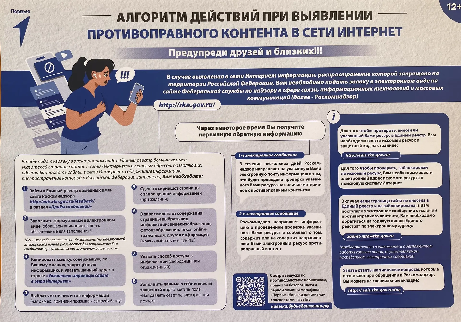 Алгоритм действий при выявлении противоправного контента в сети 🛜