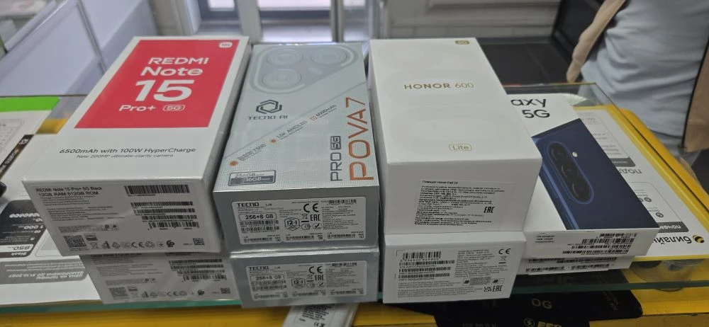 Поступление от 7 июня #1:
Redmi note 15 pro plus 12/512 - 32000
Tecno pova 7 pro 8/256 - 16400
Honor