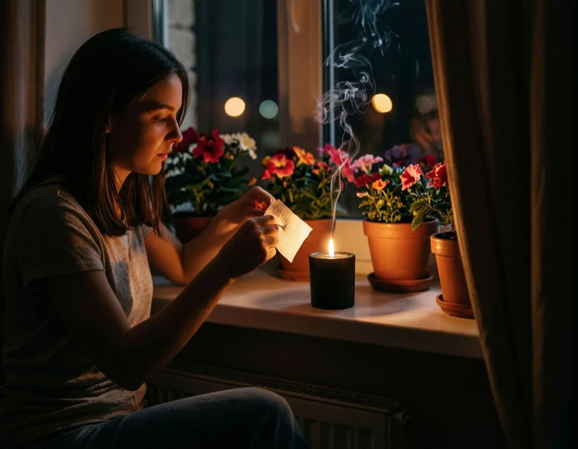 Ритуалы со свечой🕯
Метод 1, отпускание✨
Чтобы легче было освободиться от обид, привычек, страхов, н