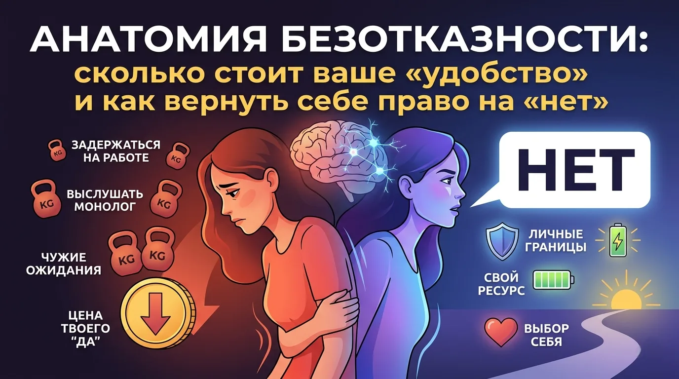 Анатомия безотказности: сколько стоит ваше «удобство» для окружающих и как вернуть себе право на «не