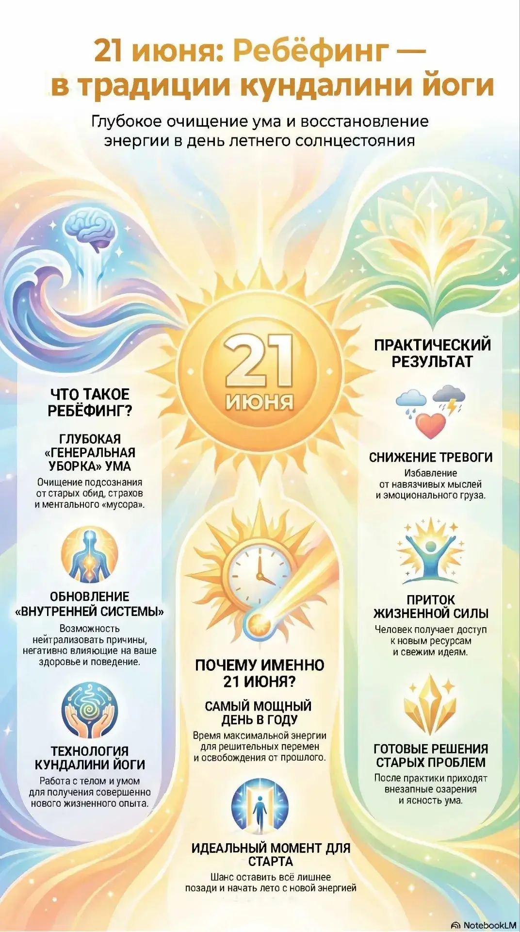 ☀️21 июня в 15.30 нас ждет особенная практика в традиции Кундалини йоги - Ребёфинг в день летнего со