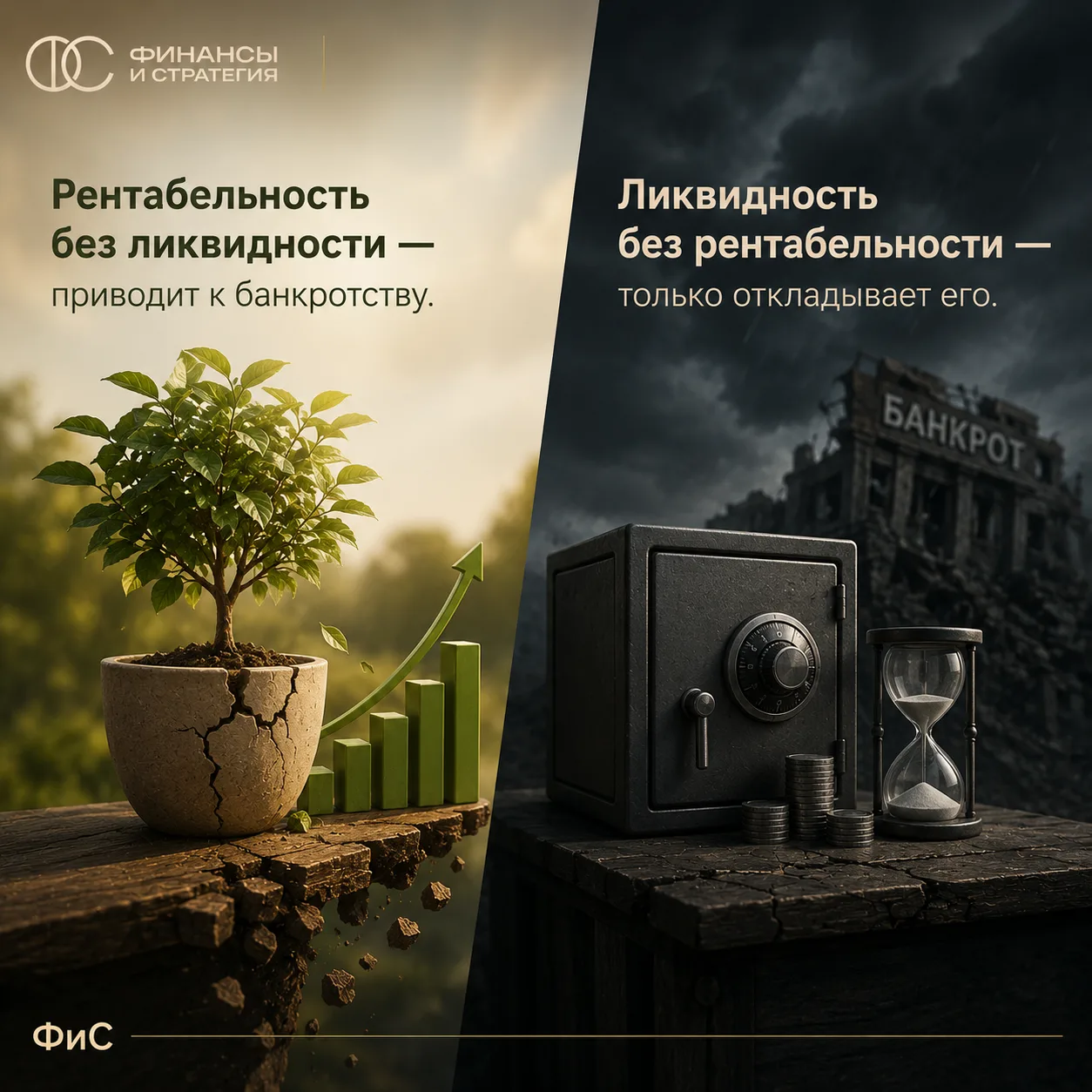 Прибыль и деньги — разные плоскости.

В работе с финансами предприятий я все больше внимания уделяю 