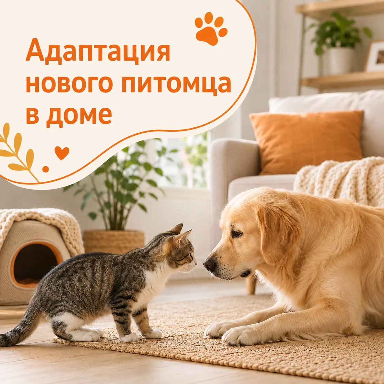 🐾 В доме появился новый питомец? Не торопите дружбу

Кажется, что если принести домой нового котёнк