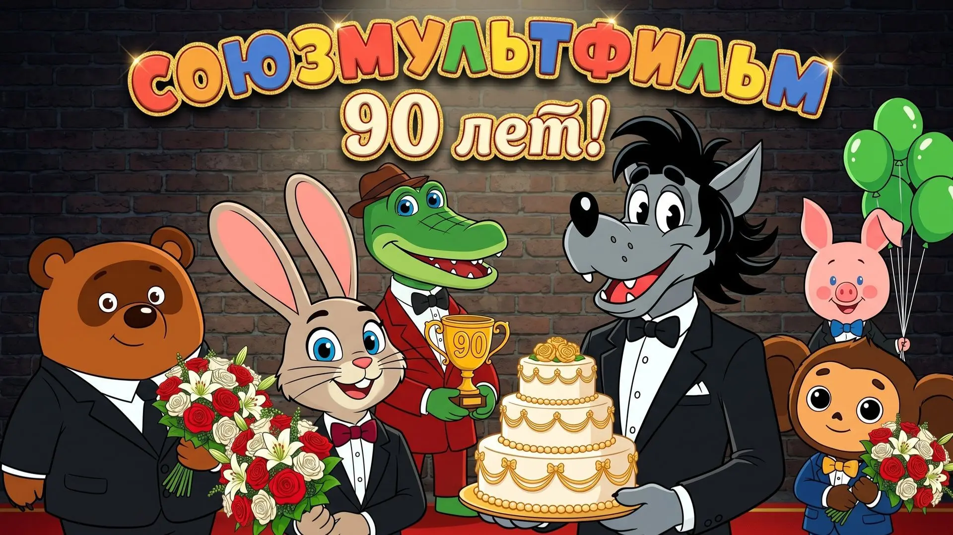 🎂«Союзмультфильм» отмечает 90-летие.
В честь знаменательной даты — 90-летия легендарной киностудии 