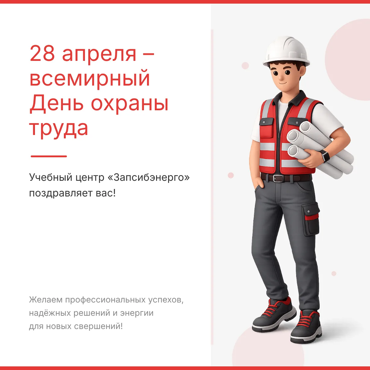 С Всемирным днем охраны труда, коллеги! 👷‍♂️🏗️

Безопасность на рабочем месте — это не скучные инс