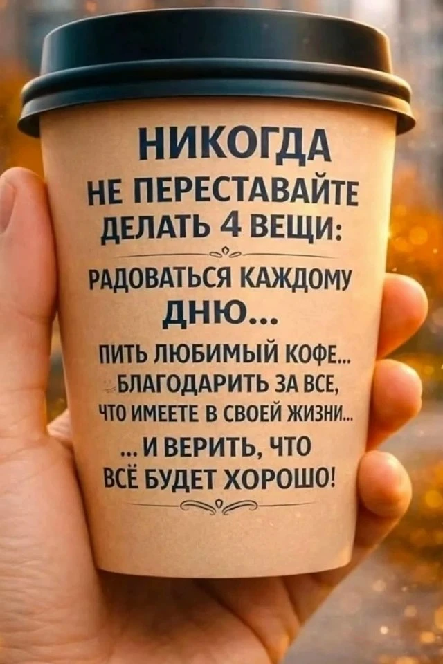 Доброе утро уважаемые партнеры! ☀️

Радуйтесь каждому дню! И не забывайте про любимый кофе.
Хорошего