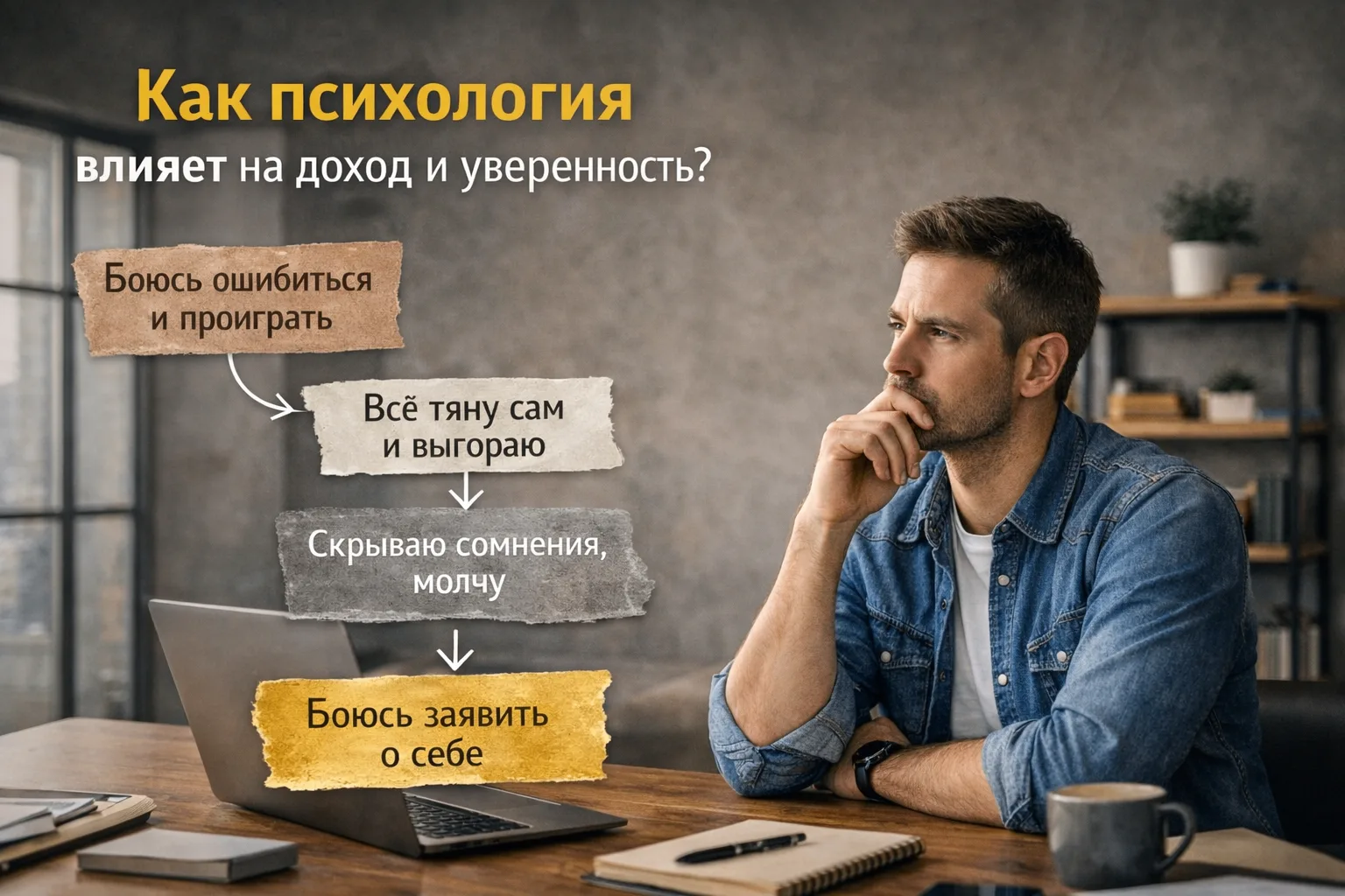 Как психология реально влияет на деньги, бизнес и внутреннюю опору
 
Я долго думал, что уверенность 
