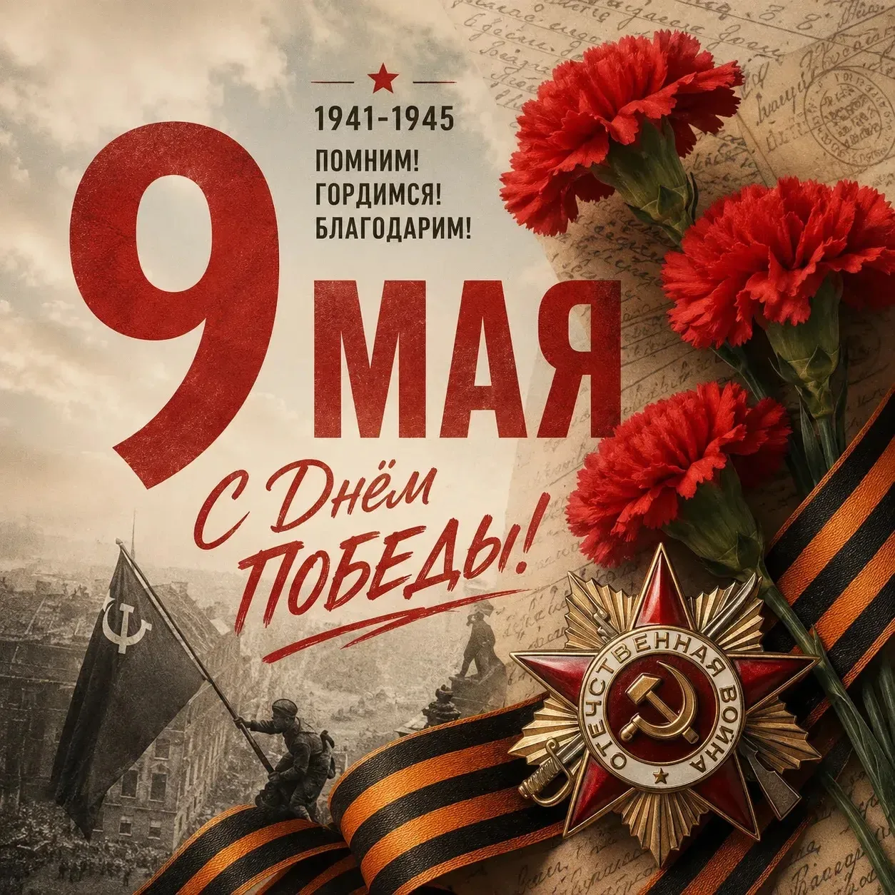 С Днем Победы! 🍻
Дорогие друзья!

Сегодня, 9 мая, мы вспоминаем великий подвиг наших предков. День 