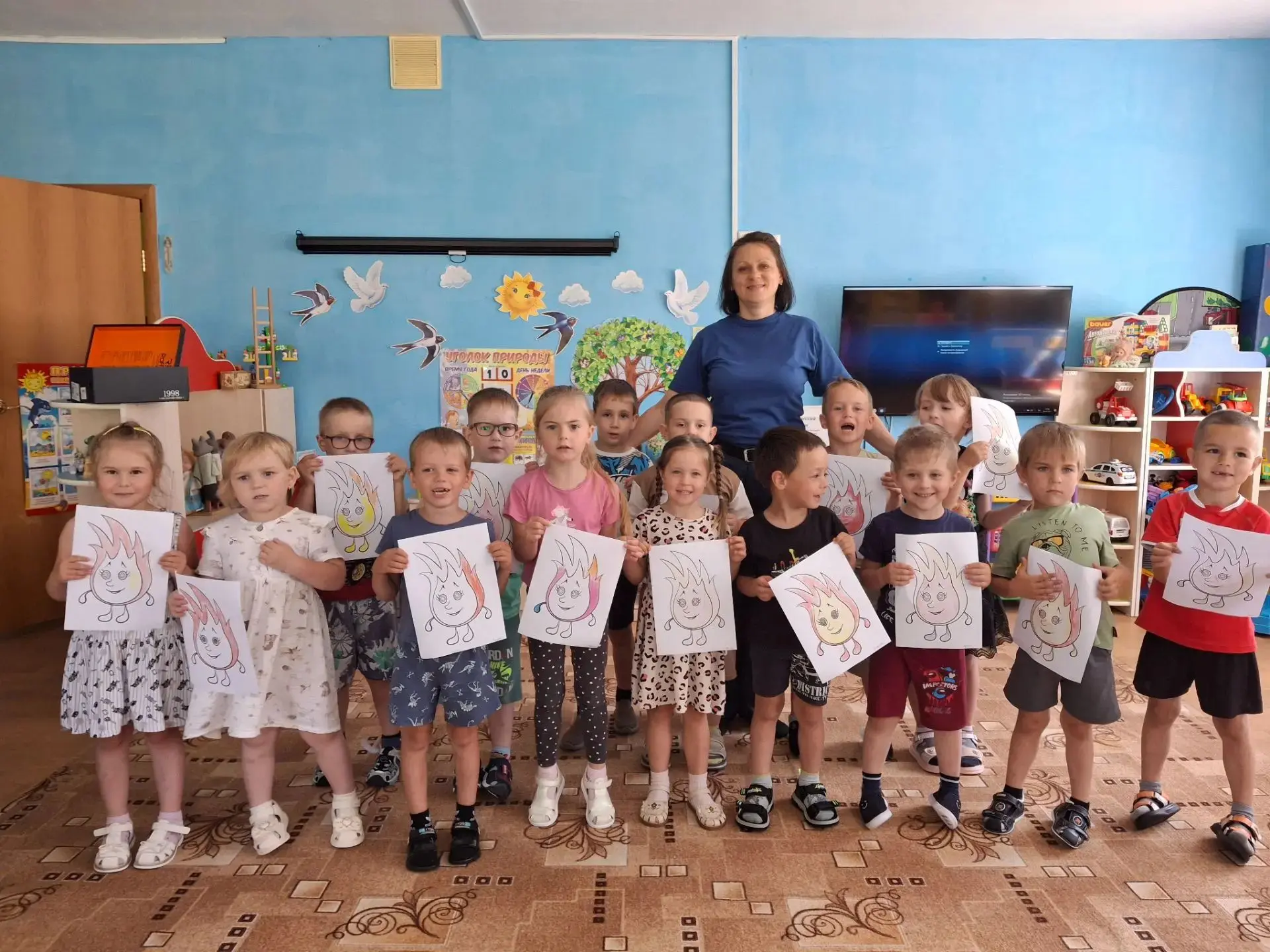 #БезопасностьНачинаетсяСТебя
В рамках проведения недели безопасности в детском саду 5 в группе "Фант