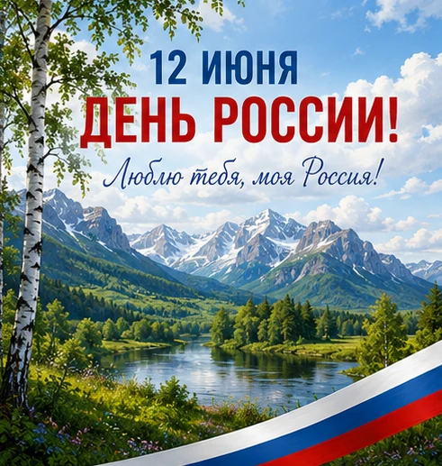 С Днём России, дорогие друзья! Желаем всем сердцем любить свою страну, гордиться её историей, дос