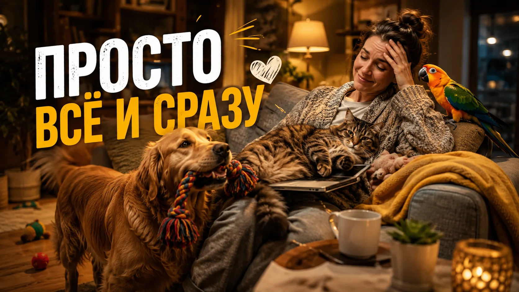 🐾 Питомцы не просят многого. Просто всё и сразу
У каждого хозяина есть этот момент: ты вроде бы сел