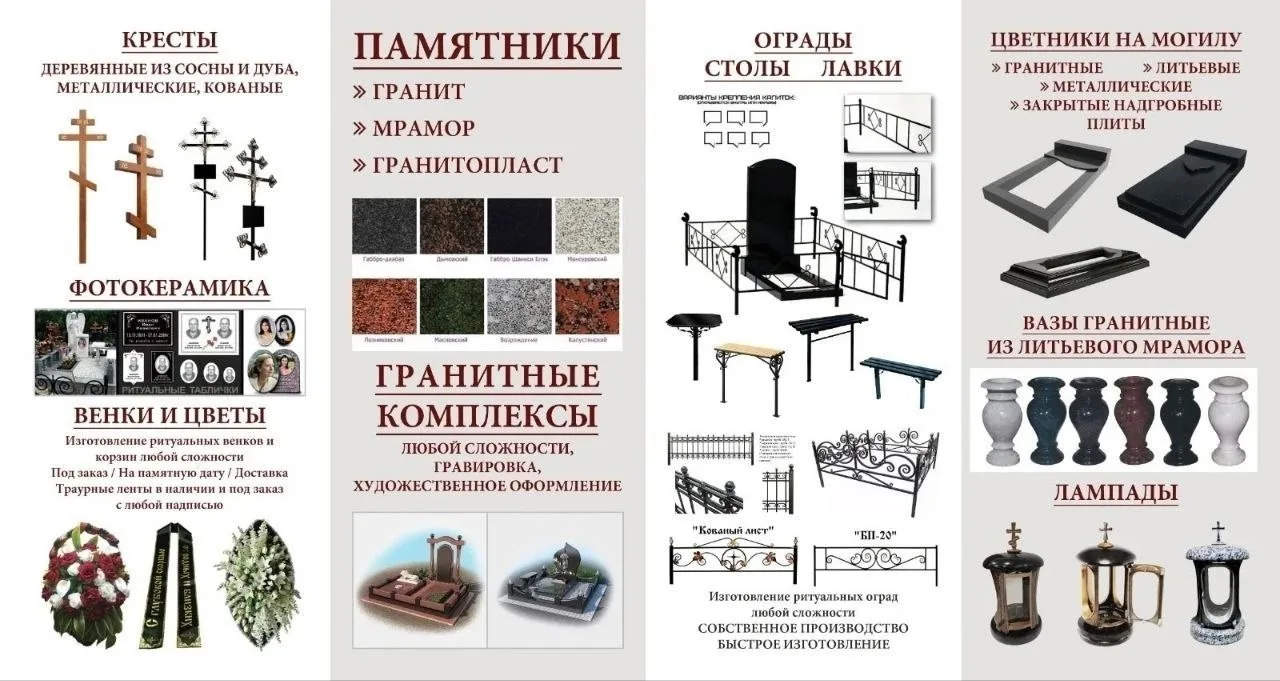 Гранитная мастерская распродажа памятников с витрины  по старым ценам, изготовление оград с доставко