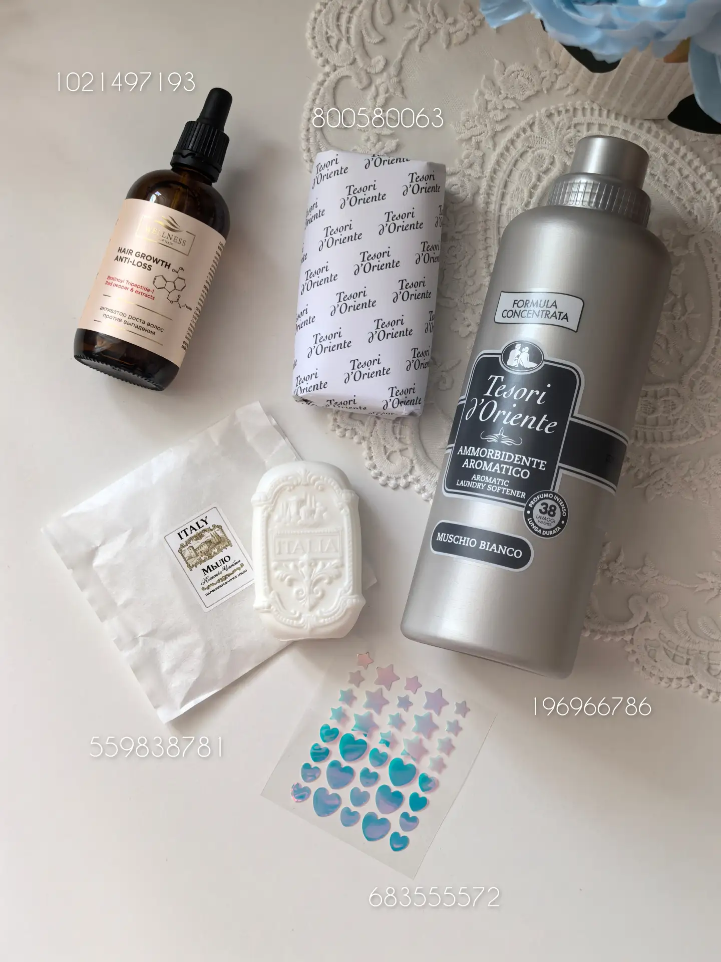 Всем привет! 

На днях забрала заказ с ВБ.
🖤 Самым долгим тут было мыло Италия, но какой у него аро