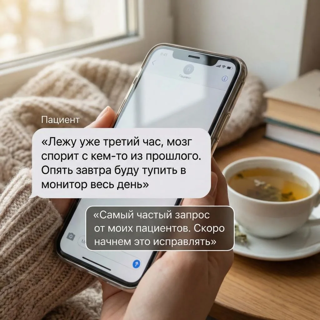 Лежу в три часа ночи и смотрю в потолок.

В голове как будто громко включили радио. Вспоминаете всё,