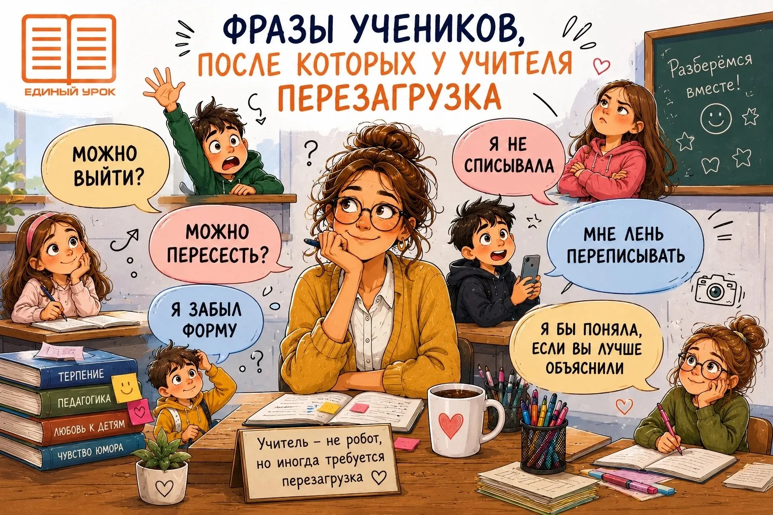 🔑 Есть фразы учеников, после которых у учителя внутри происходит короткая, но очень яркая перезагру