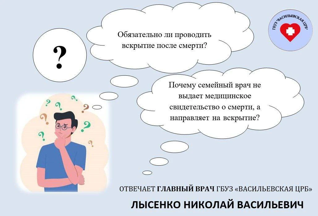 🤔 В администрацию ГБУЗ "Васильевская ЦРБ" часто поступают вопросы:
                                