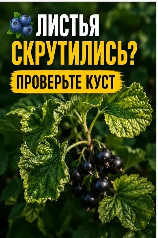 🫐 Листья смородины скручиваются? Не всегда виновата тля.

Иногда причина — жара и нехватка влаги.


