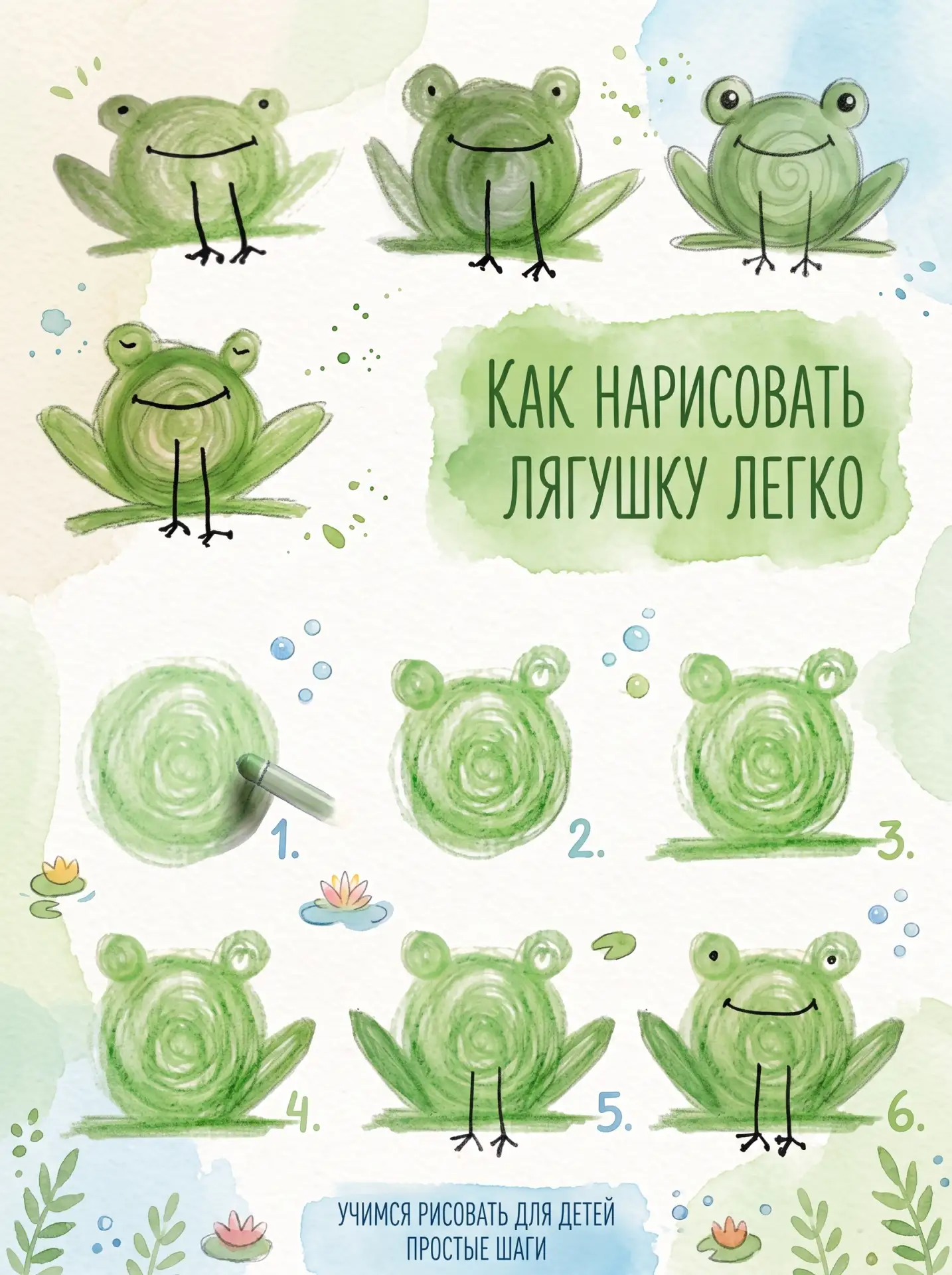 Простой способ нарисовать лягушку

Ваши лайки = спасибо.

Не забудьте подписаться на канал😉
Поделки
