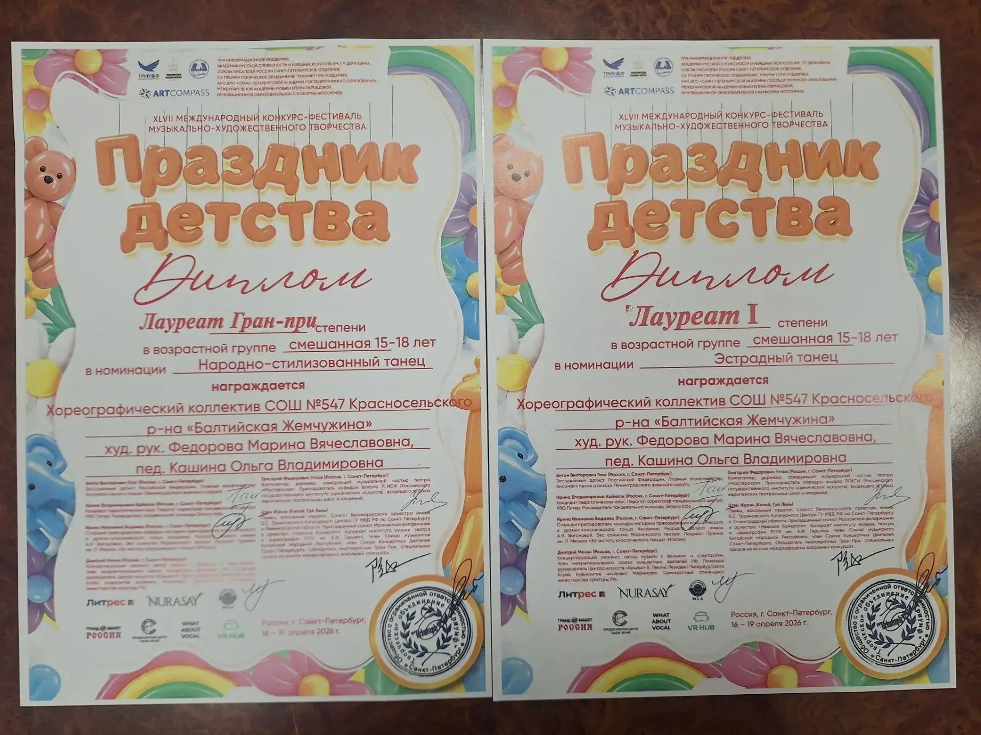 💫 Магия на сцене

18 апреля хореографический ансамбль «Балтийская жемчужина» принял участие в 47 ме